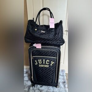 Juicy Couture Black Travel Bags Set